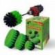 Premium Drill Brush For Professional Cleaning 5pcs.- Medium, Green, 13 cm