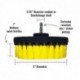 Premium Drill Brush For Professional Cleaning - Medium Soft, Yellow, 13 cm