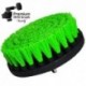 Premium Drill Brush For Professional Cleaning - Medium, Green, 13 cm