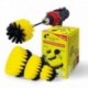 Premium Drill Brush For Professional Cleaning 5pcs. - Medium Soft, Yellow, 13 cm