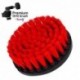 Premium Drill Brush For Professional Cleaning 5pcs.- Stiff, Red, 13 cm