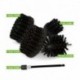Профессиональная щетка Premium Drill Brush 5шт.- очень жесткий, черный, 13цм.