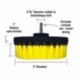 Kornely puhastushari akutrellile keskmiselt pehme, 13cm, kollane