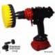 Kornely puhastushari akutrellile keskmiselt pehme, 13cm, kollane