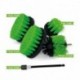 Premium Drill Brush For Professional Cleaning 5pcs.- Medium, Green, 13 cm